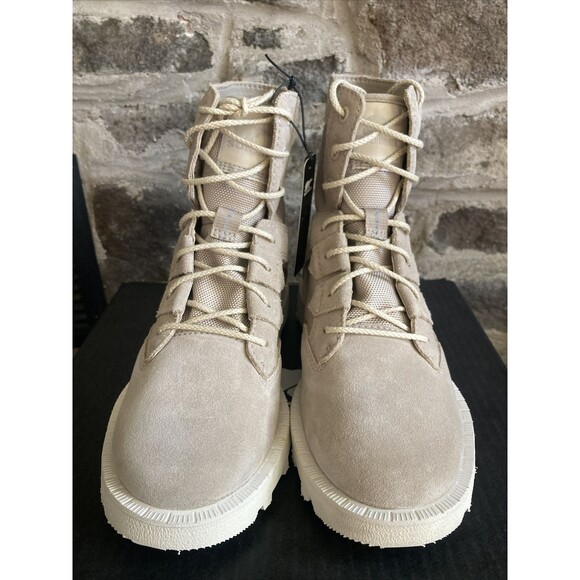 Sorel Caribou OTM WP Waterproof Suede Lace Up Boots Natural Tan Women Size 6 - Picture 3 of 8